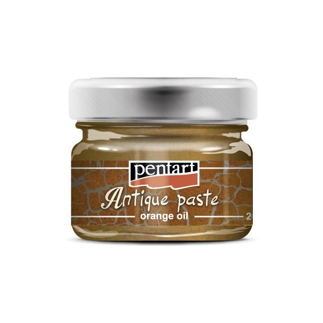 Pentart, Antique Paste, Umbra, White, Silver, Antique Gold, Copper, Gold, Brass, Orange Oil, Bitumen, Solvent based, Aged, Antique Effect