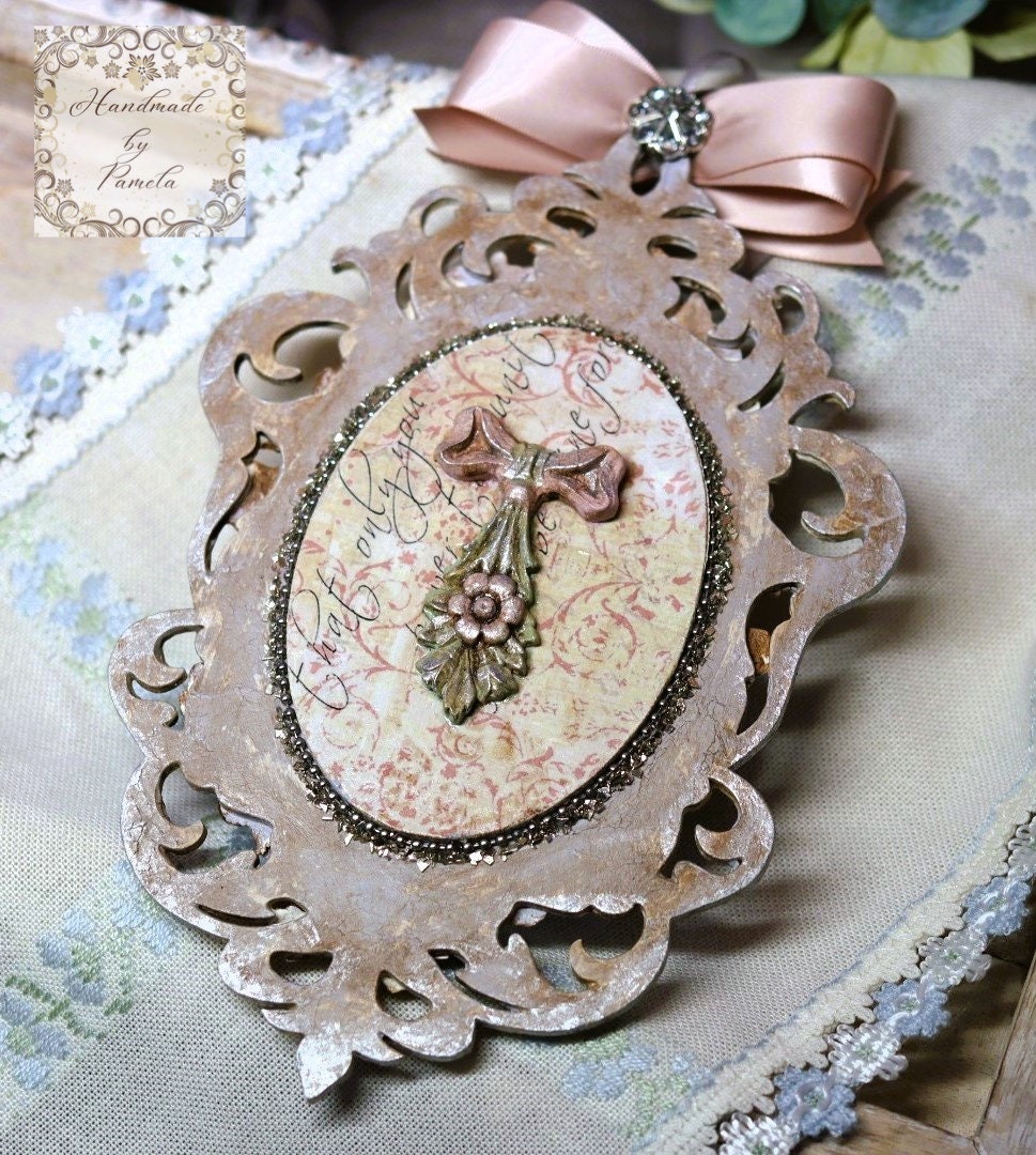 Handcrafted, Decoupage, Mothers Day, Ornament, Nostalgic, Vintage, Mother, Daughter Portrait, Shabby Chic, Mixed Media, Laser Cut MDF, Gift