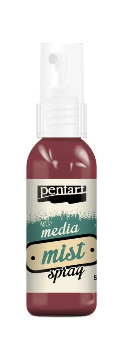 Pentart, Media Mist, Spray, 50 ml, Water-based, Liquid Paint, Vivid Colors, Scrapbooking, Mixed Media, Crafts, Art, Supplies Pentart