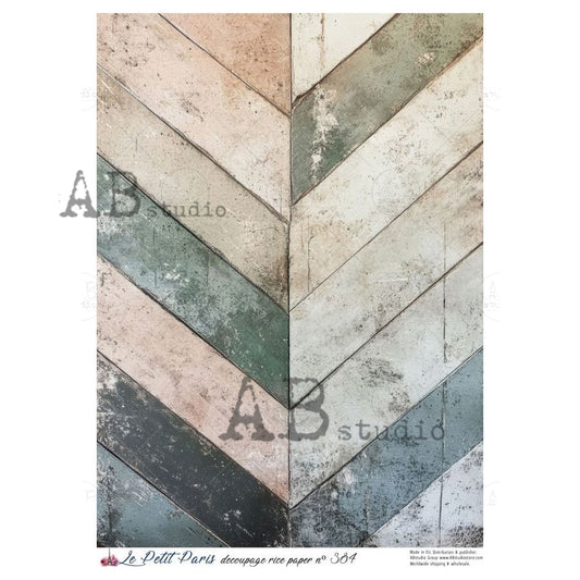 AB Studio, La Petit Paris, Rustic Wood, Paneling, Background, Wallpaper, Decoupage, Mixed Media, LP-384, A4 8.27 x 11.69
