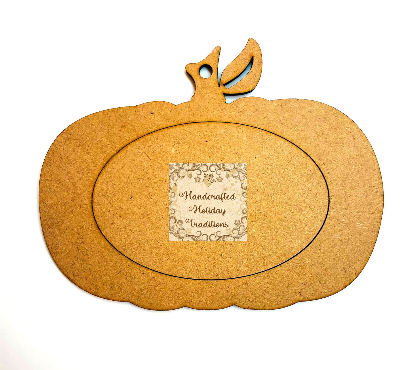 Laser Cut MDF, Halloween, Fall, Framed Pumpkin Ornament, Base, Blank, Frame, 3 piece, Decoupage, Mixed Media