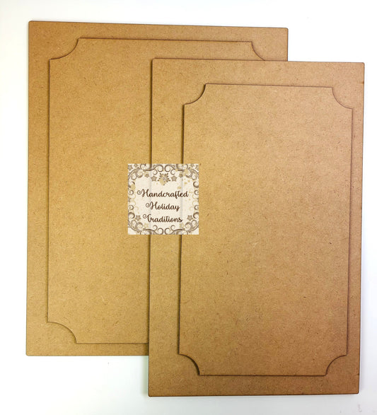Laser Cut MDF Layered Plaque, Panel, Blank Base, Decoupage, Mixed Media, DIY Crafts, 2 sizes, 7"w x 11"h, 8.5"w x 11"h
