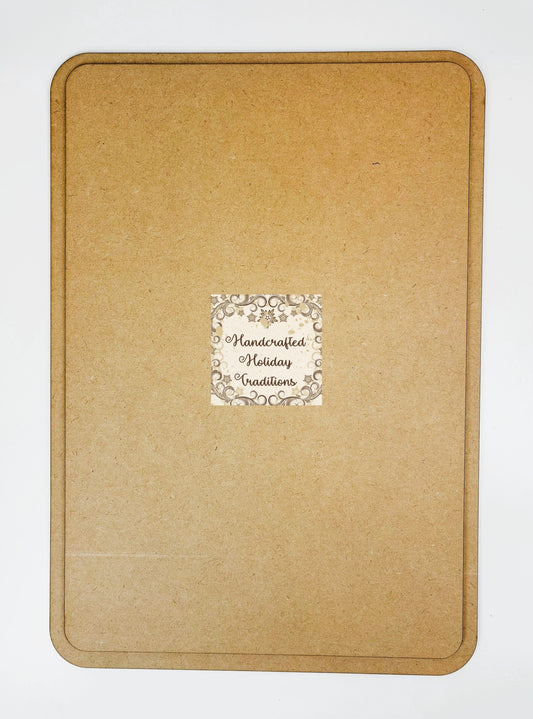 Laser Cut MDF Layered Plaque, Panel, Blank Base, Decoupage, Mixed Media, DIY Crafts, 8.25" x 11.75"